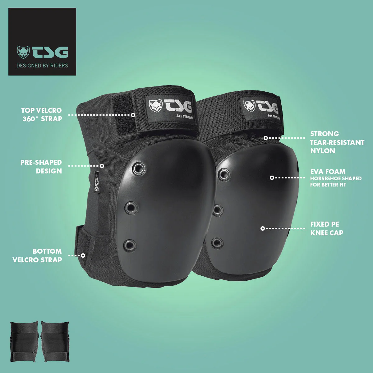 TSG - Kneepad All Terrain (Skate Knee Pads) - Image 3