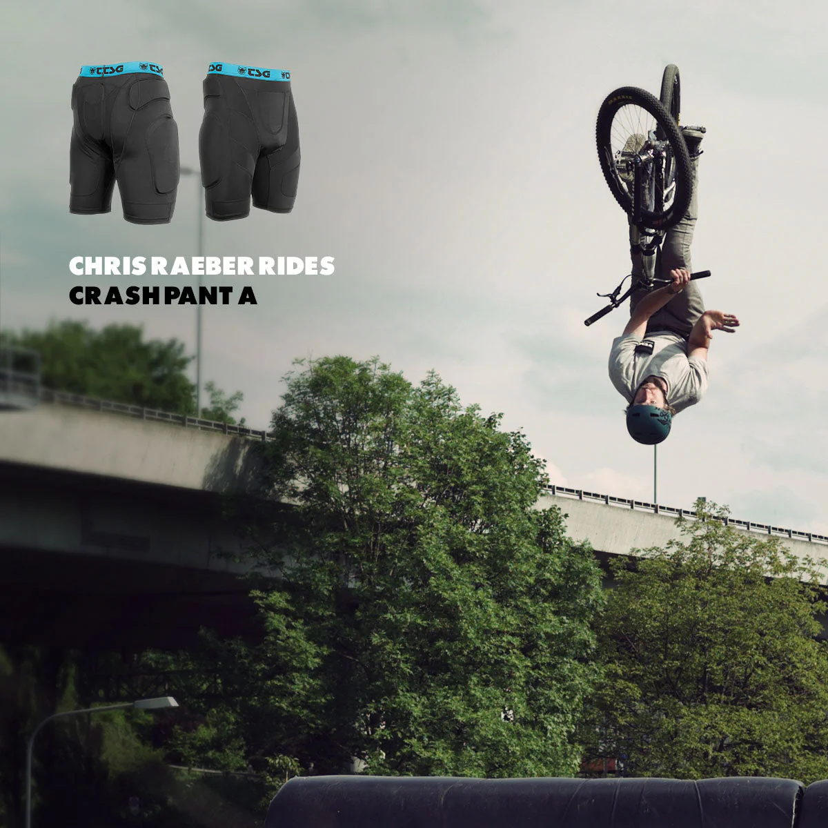 TSG - Protective Shorts - Crash Pant A - Black - Image 5