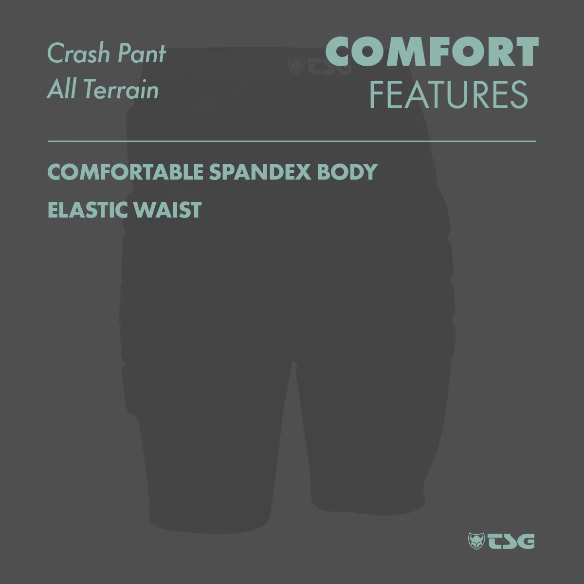 TSG - Protective Shorts - Crash Pant All Terrain - Black - Image 8