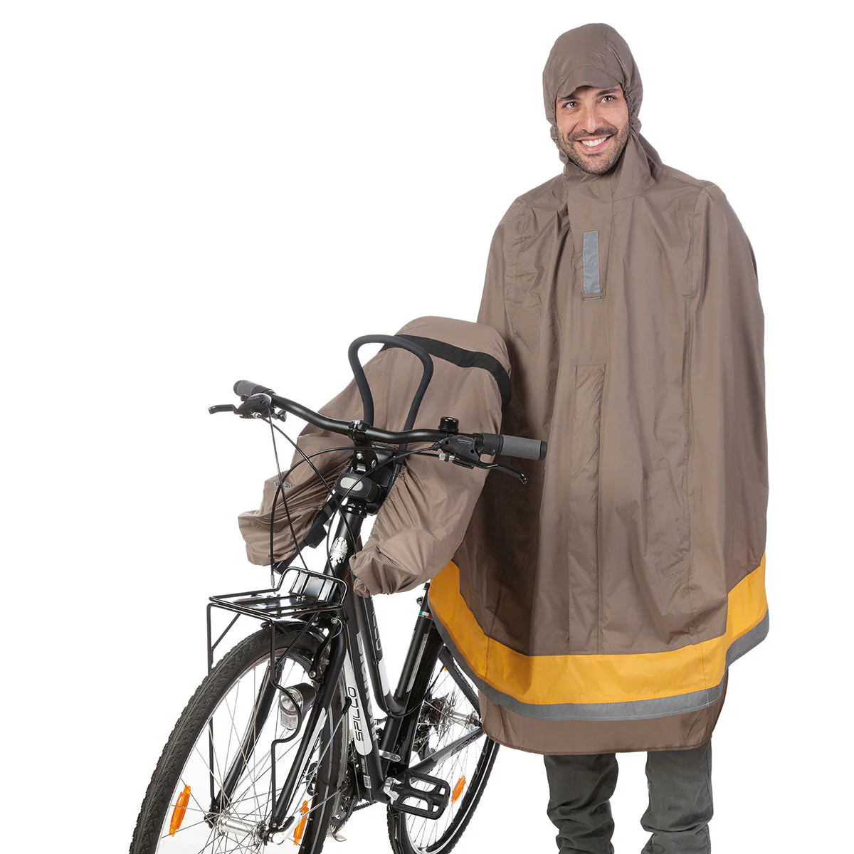 Tucano Urbano -  Bicycle Rain Cape - GARIBALDINA OPOSSUM® - Dove–Grey - Image 3