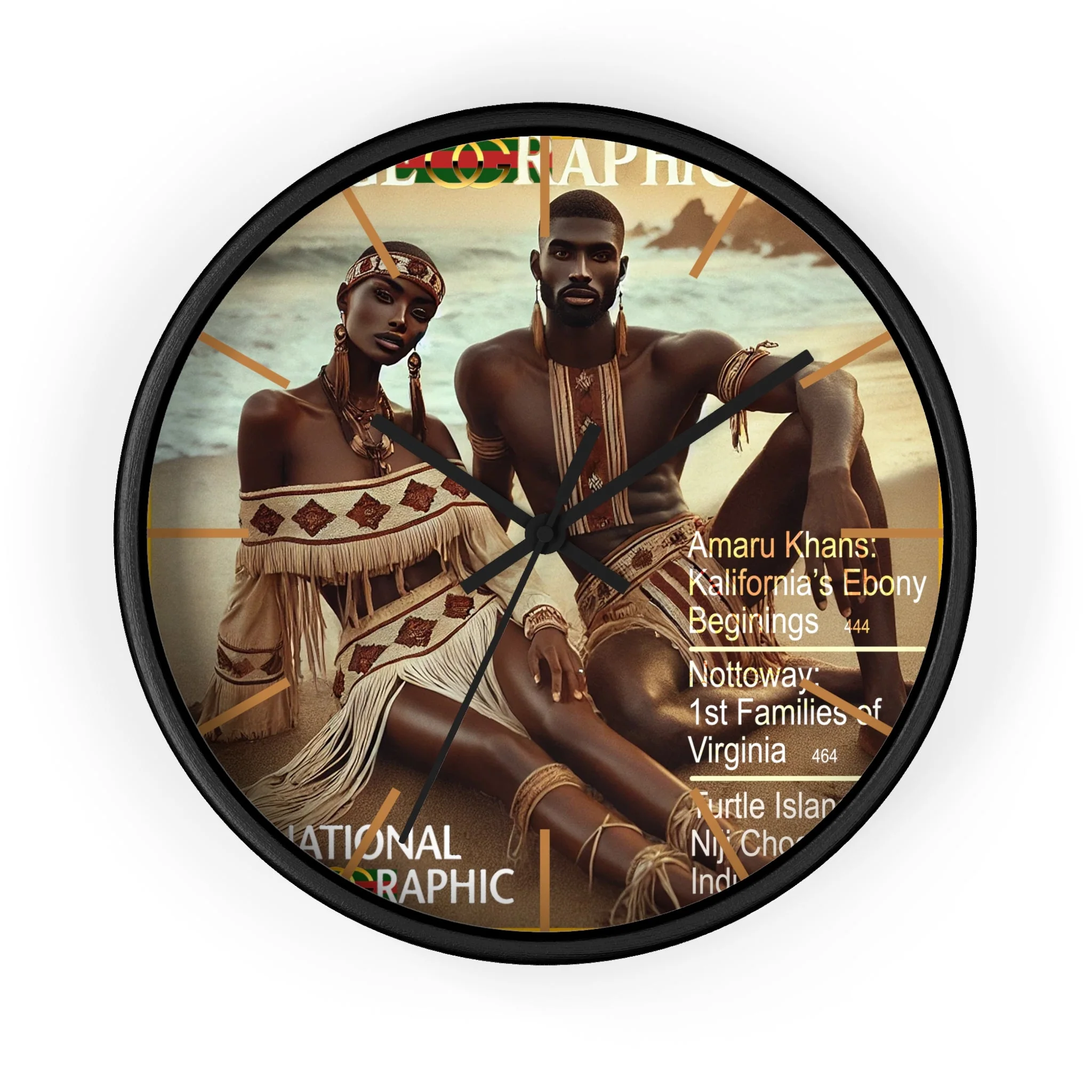 Turtle Island Amaru Khan Aborigine Wall Clock - Image 2