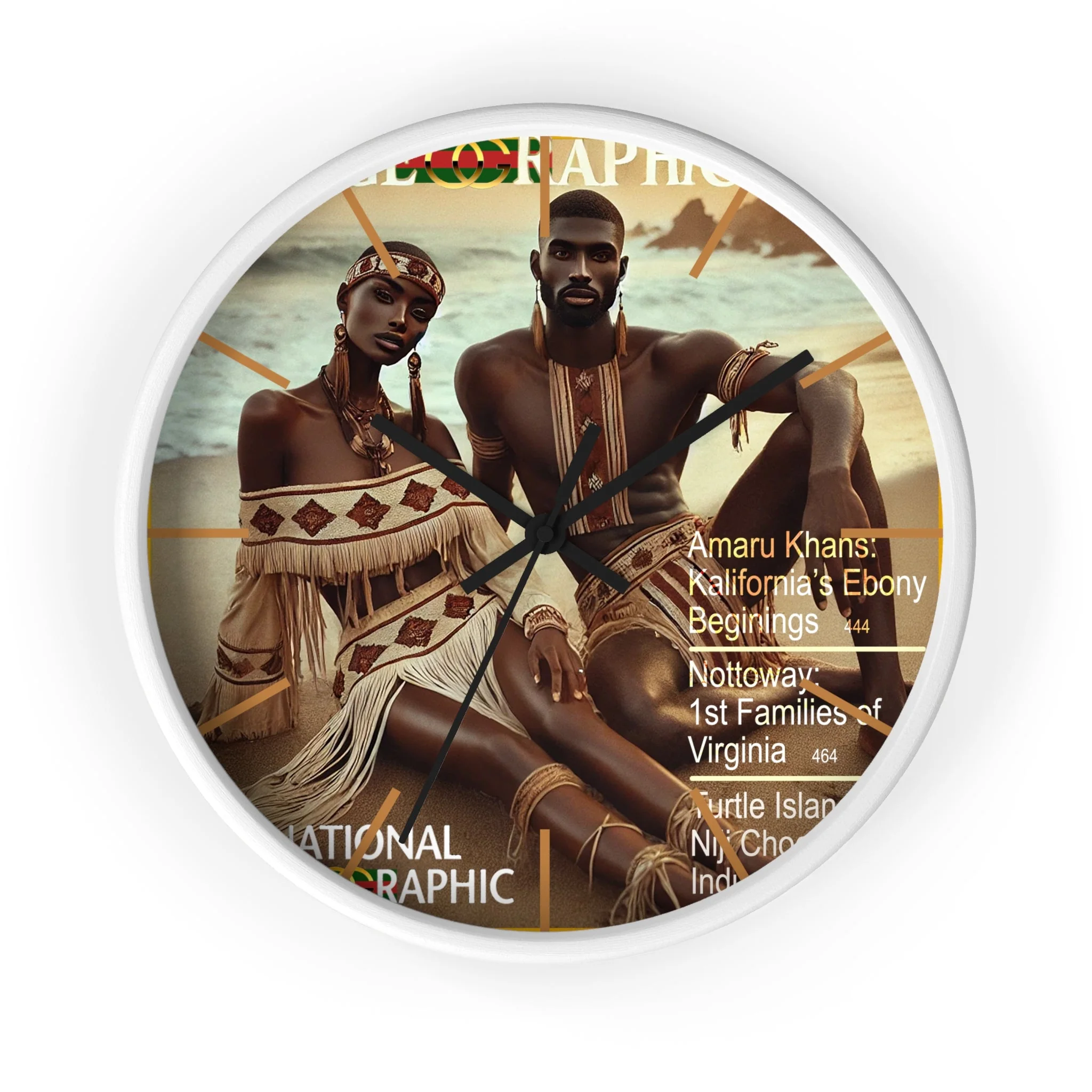 Turtle Island Amaru Khan Aborigine Wall Clock - Image 4
