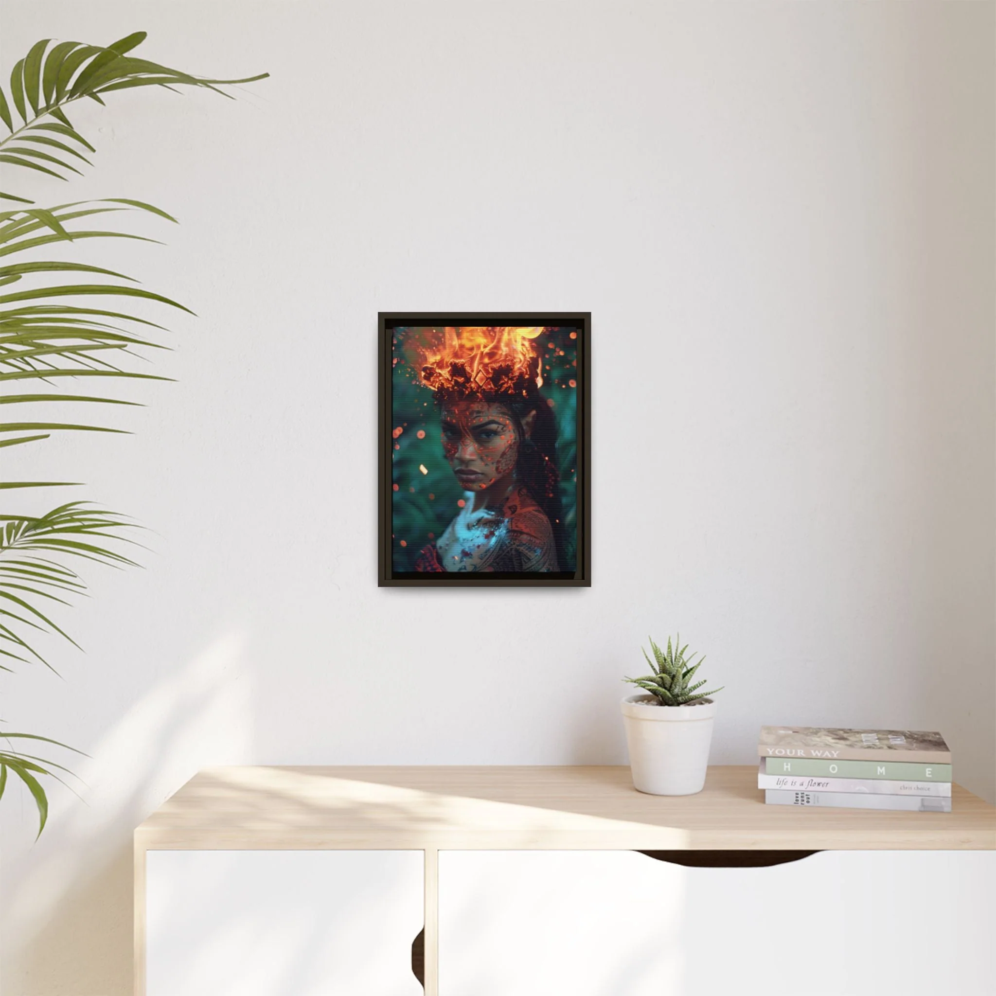 Tūtū Pele Aziza & Fae Matte Canvas Framed - Image 14