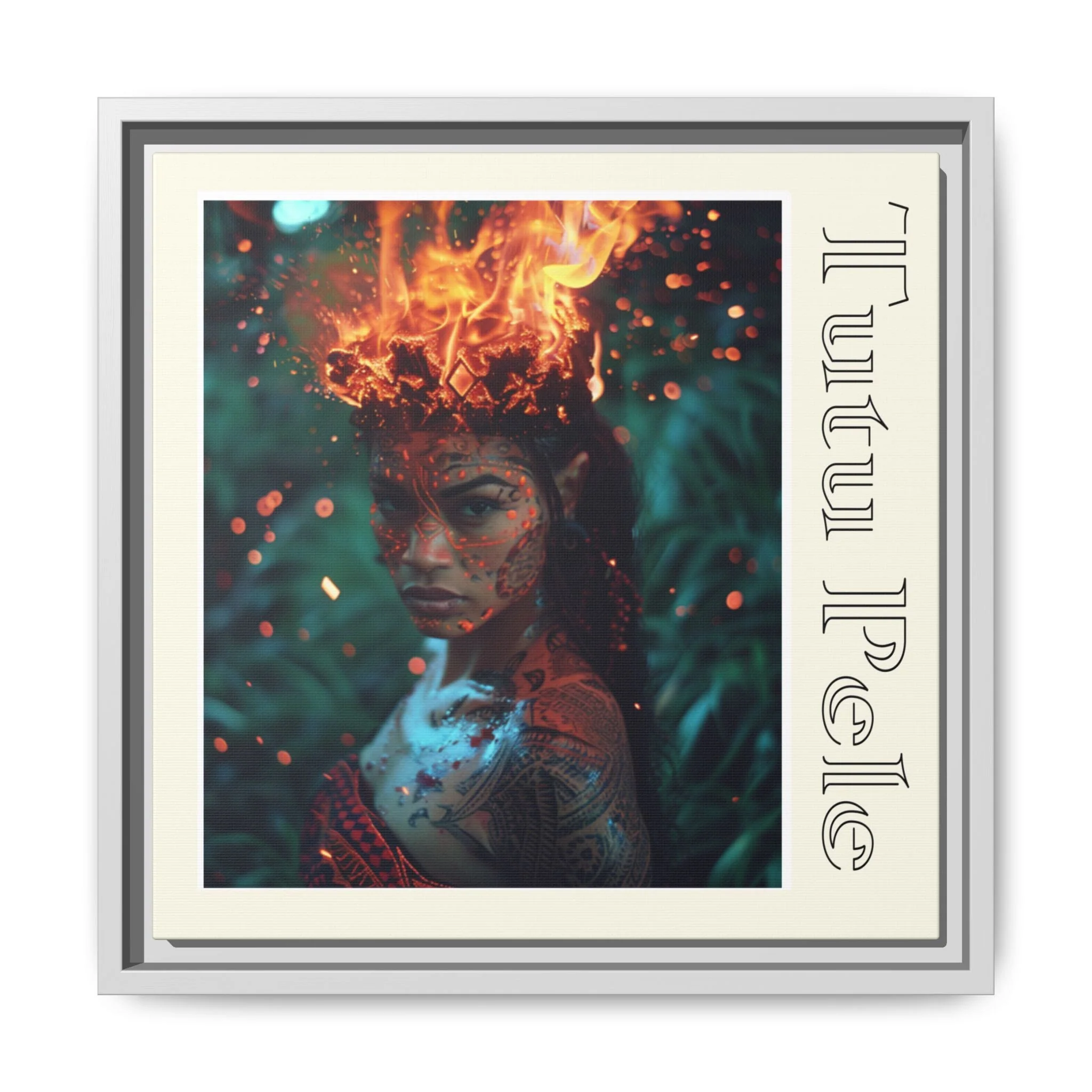 Tūtū Pele Aziza & Fae Matte Canvas Framed - Image 6