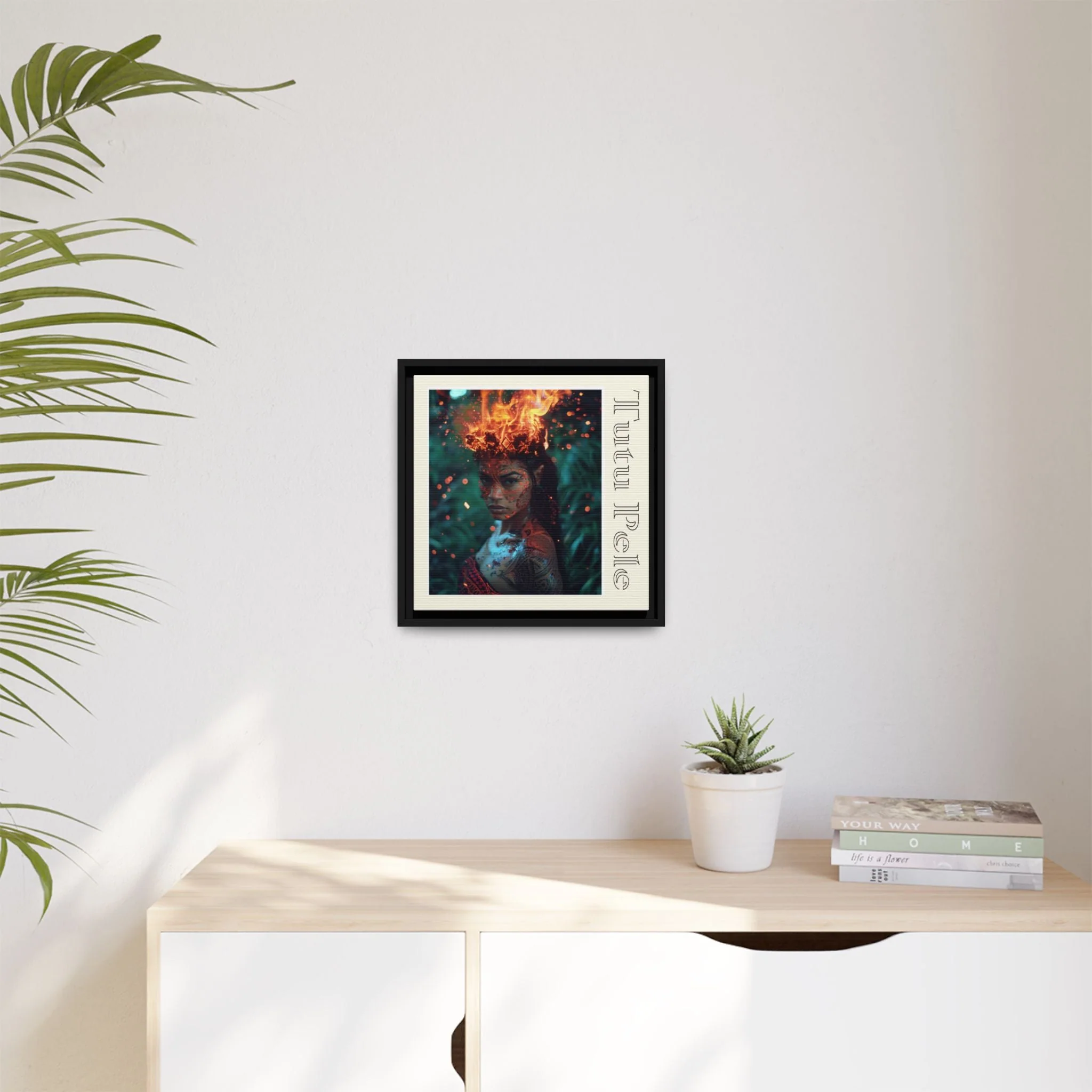 Tūtū Pele Aziza & Fae Matte Canvas Framed - Image 8