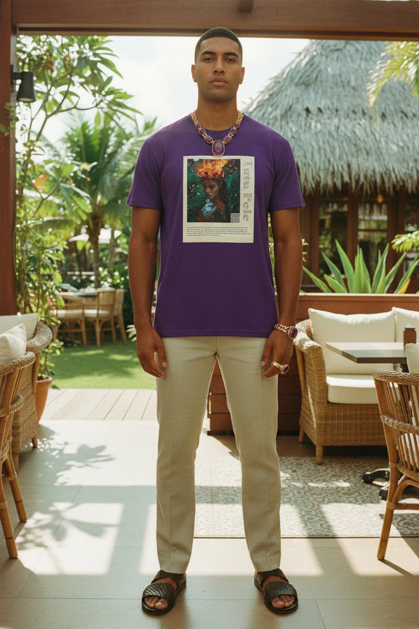 Tūtū Pele Aziza & Fae Unisex Heavy Cotton Tee - Image 2