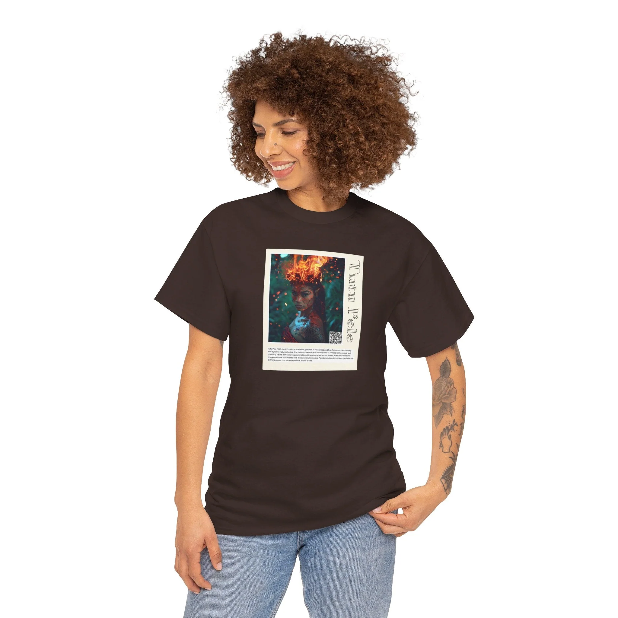 Tūtū Pele Aziza & Fae Unisex Heavy Cotton Tee - Image 27