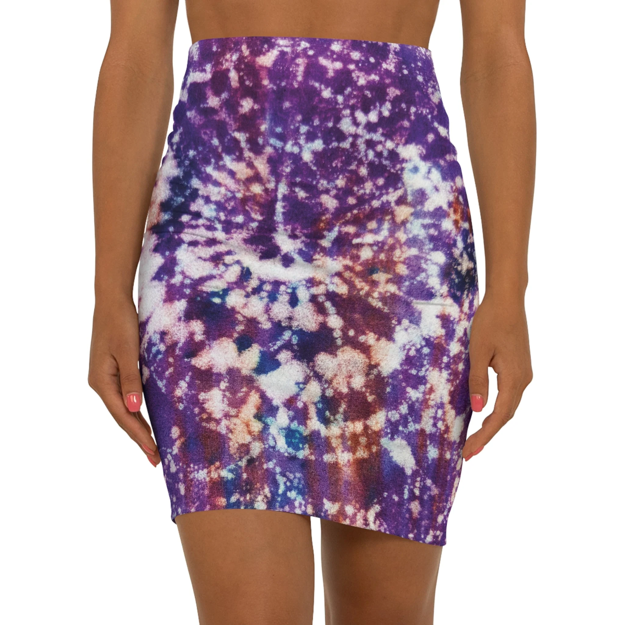 Tye Dye Mandala Thoughts Women's Mini Skirt - Image 3