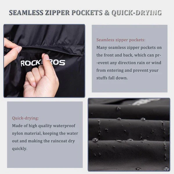 Unisex Waterproof Cycling Rain Jacket - Image 5