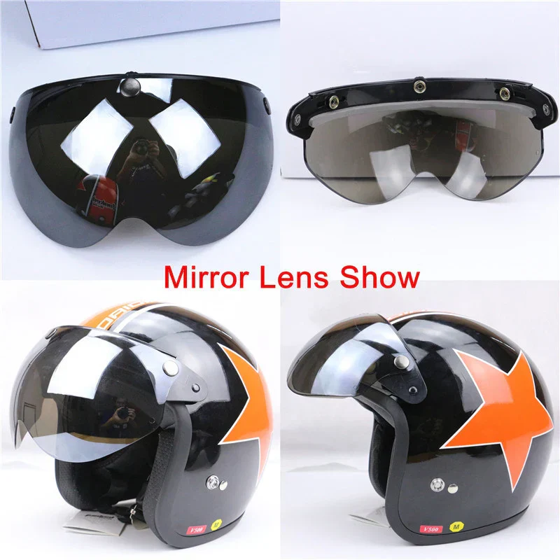 Universal 3-Snap Visor for Open-Face Motorcycle Helmet - Image 18