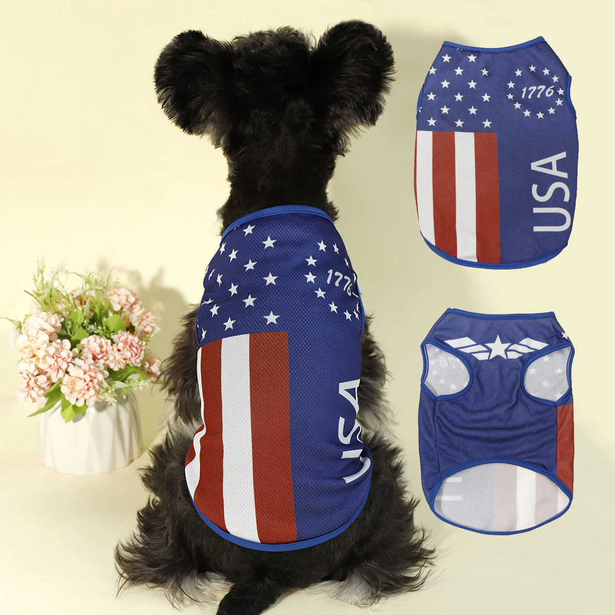 USA Patriotic Dog Tank β Lightweight & Breathable Summer Tee - Image 5