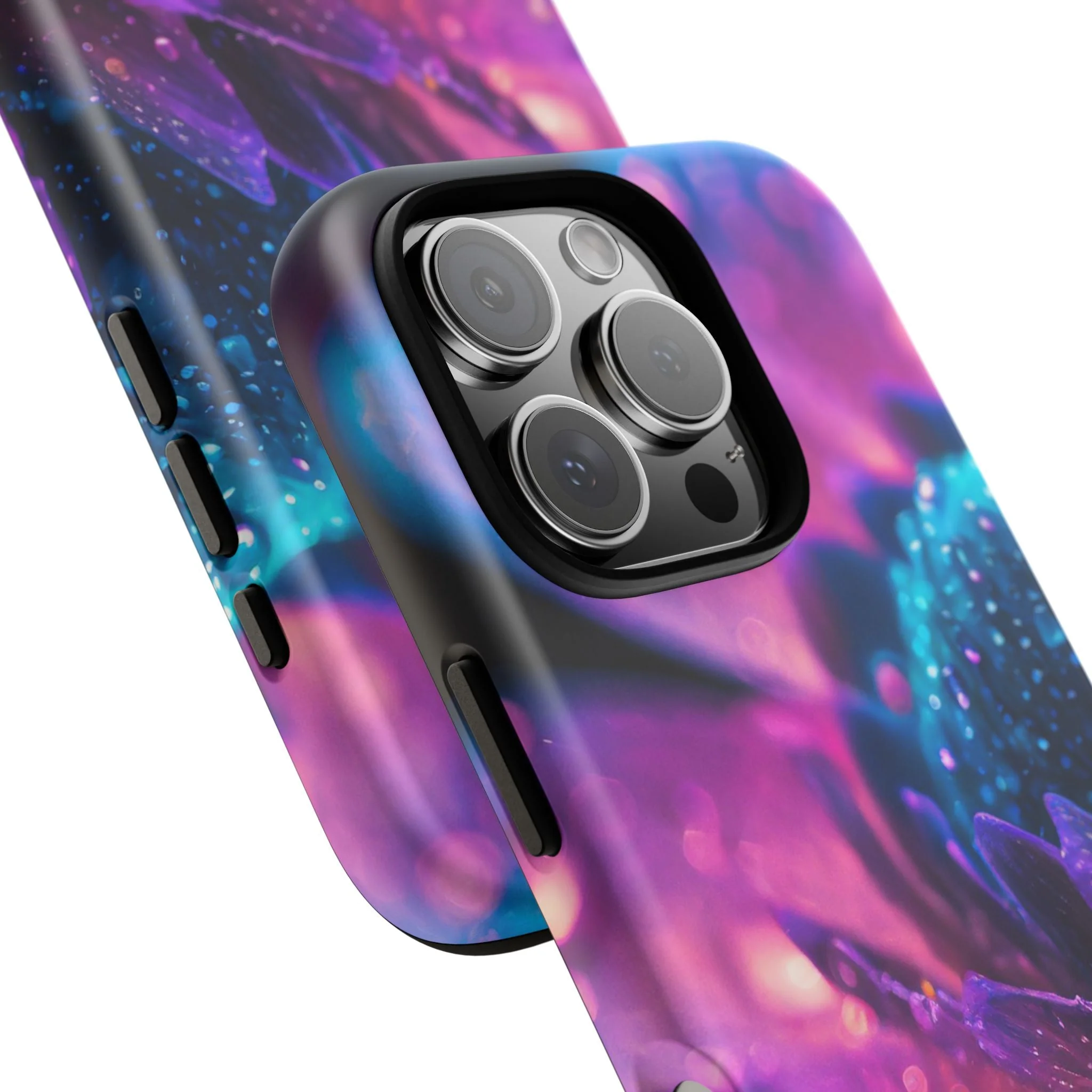 Vibrant Blue And Purple Flower Tough Phone Case - Image 106