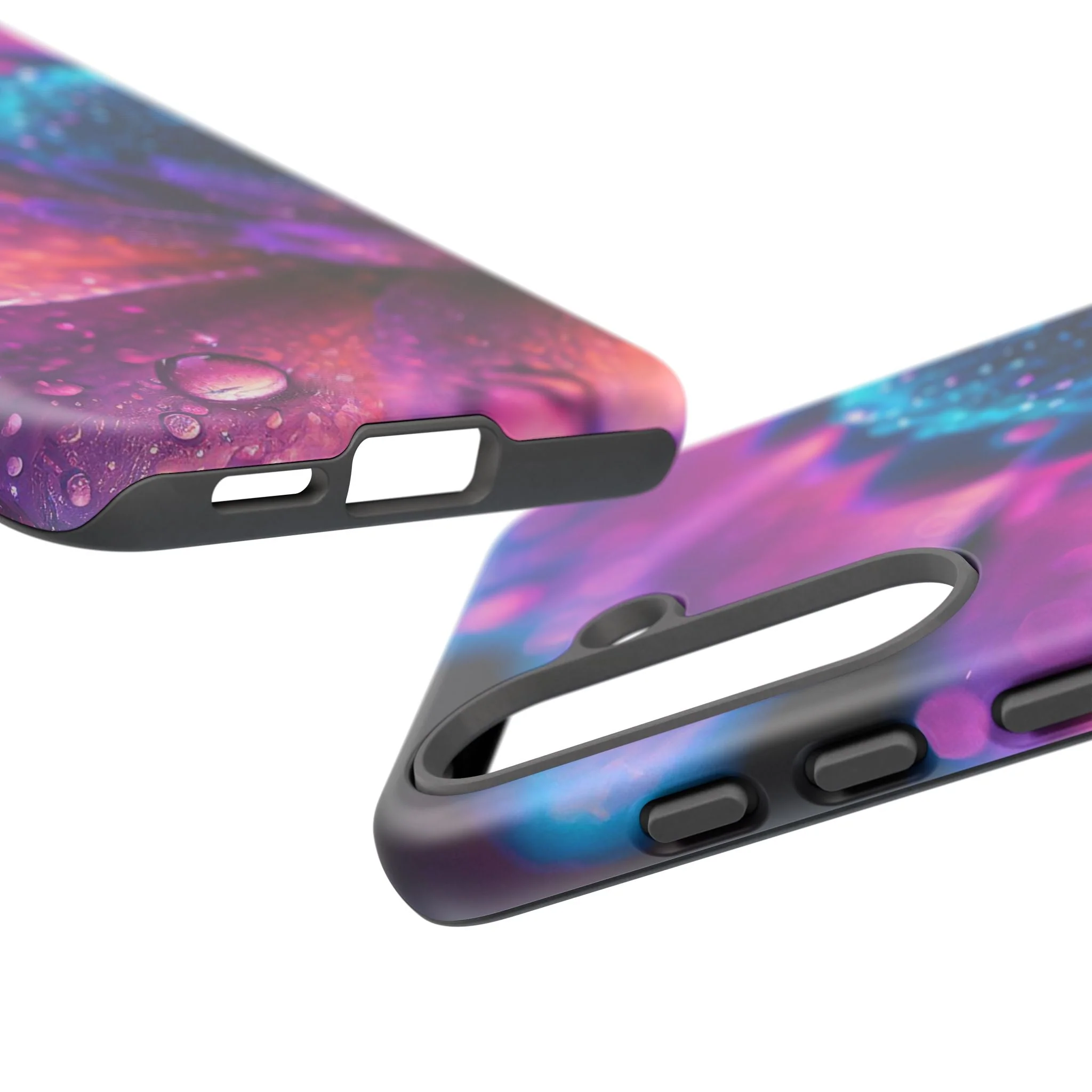 Vibrant Blue And Purple Flower Tough Phone Case - Image 129
