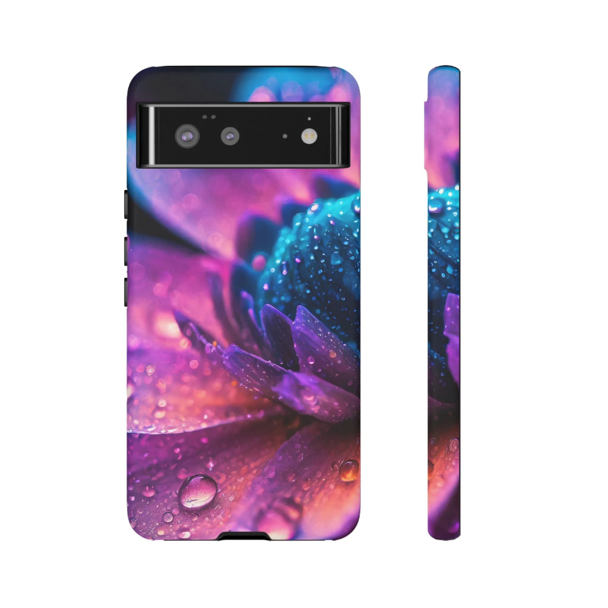 Vibrant Blue And Purple Flower Tough Phone Case - Image 24