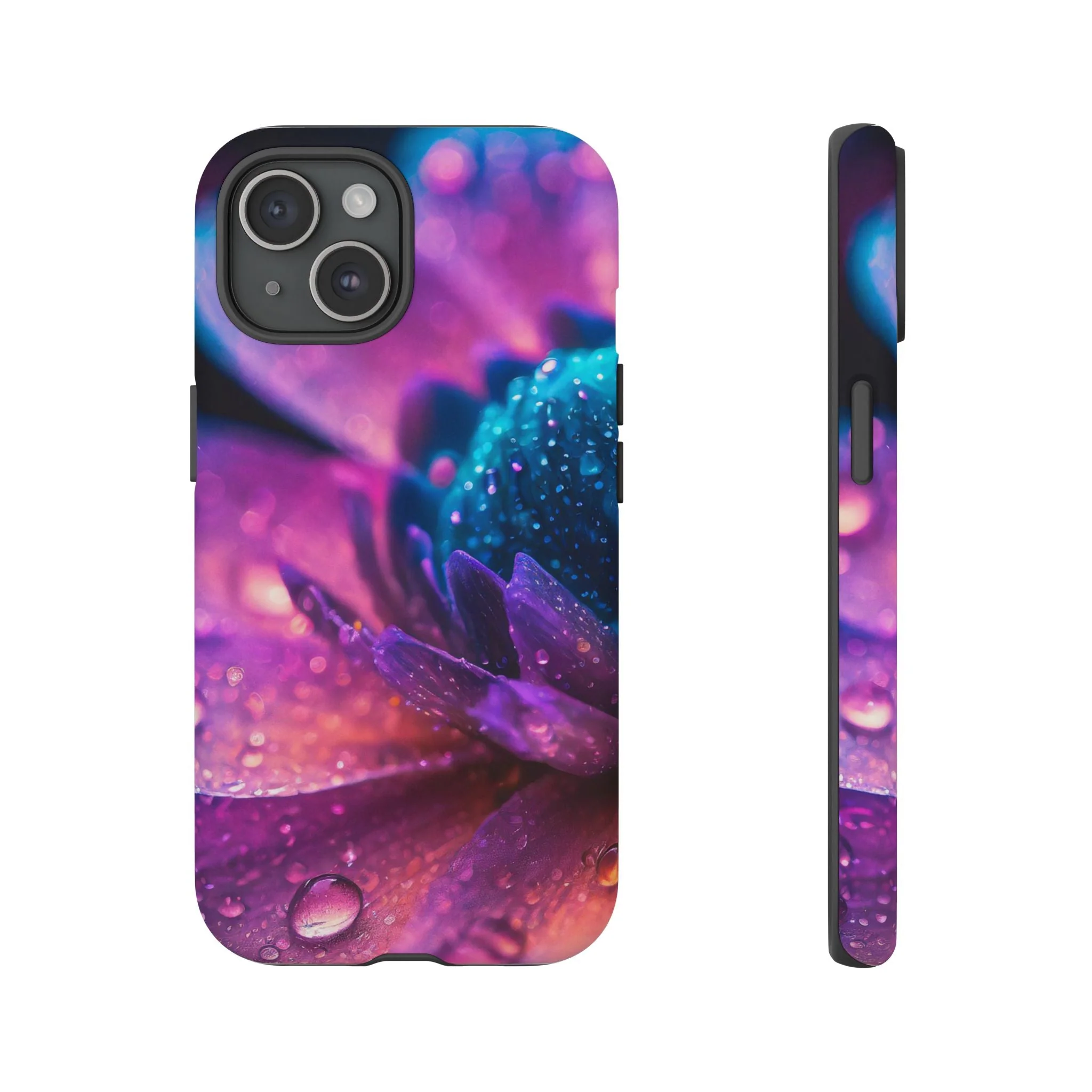 Vibrant Blue And Purple Flower Tough Phone Case - Image 34