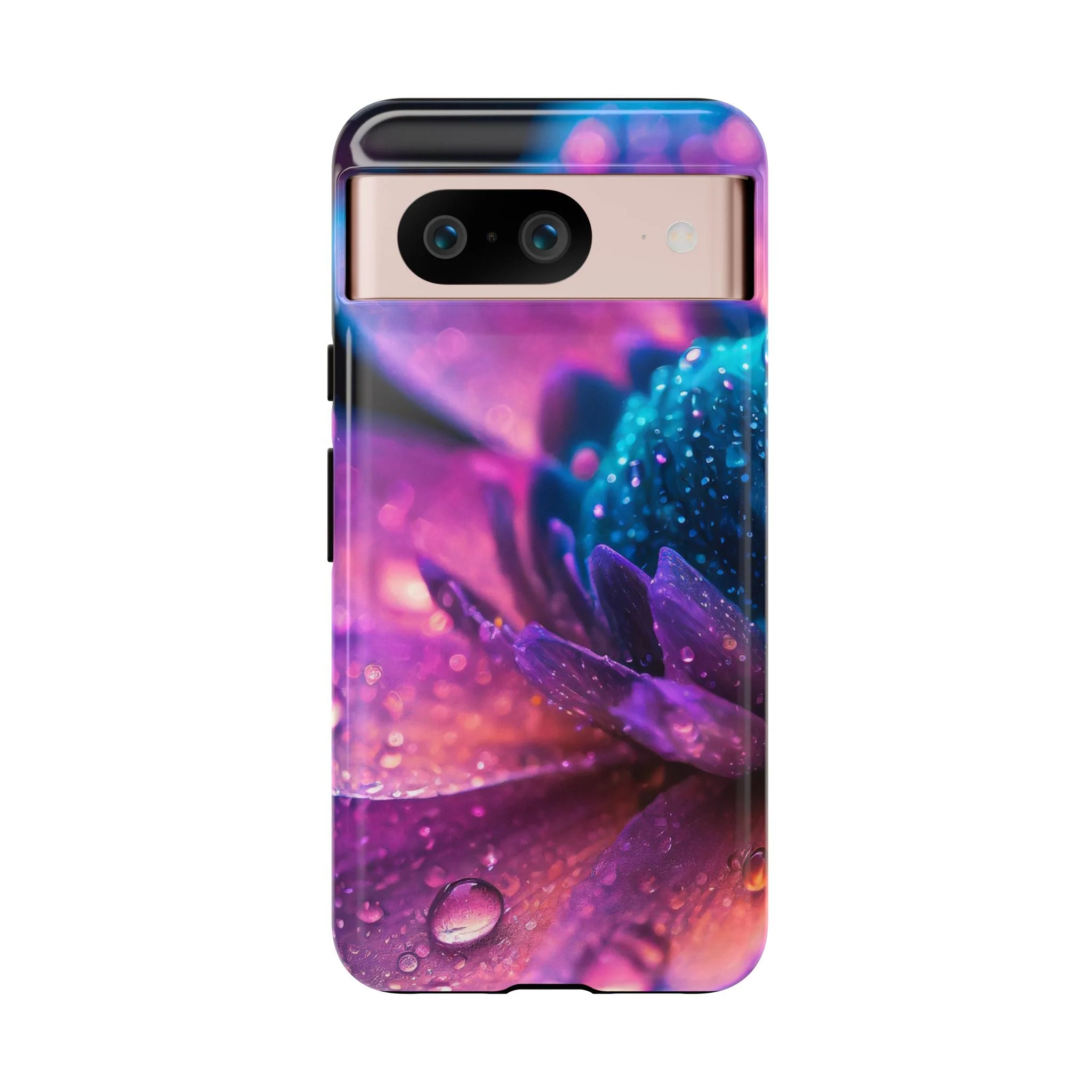 Vibrant Blue And Purple Flower Tough Phone Case - Image 37