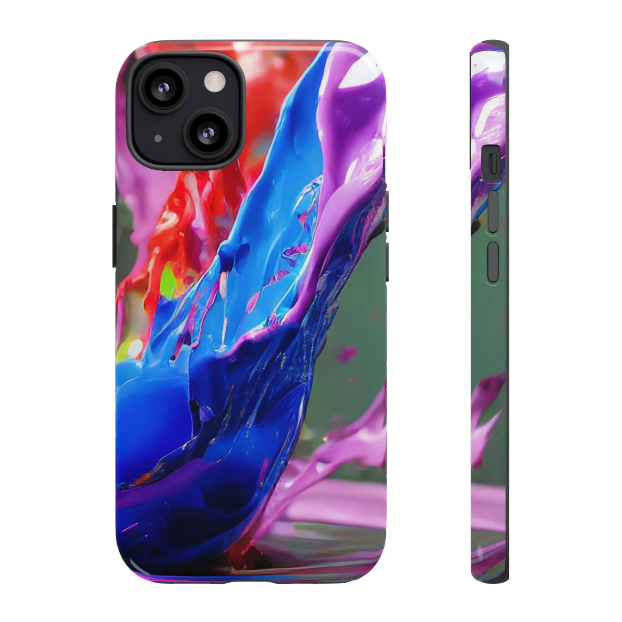 Vibrant Color Splash Tough Phone Case - Image 17