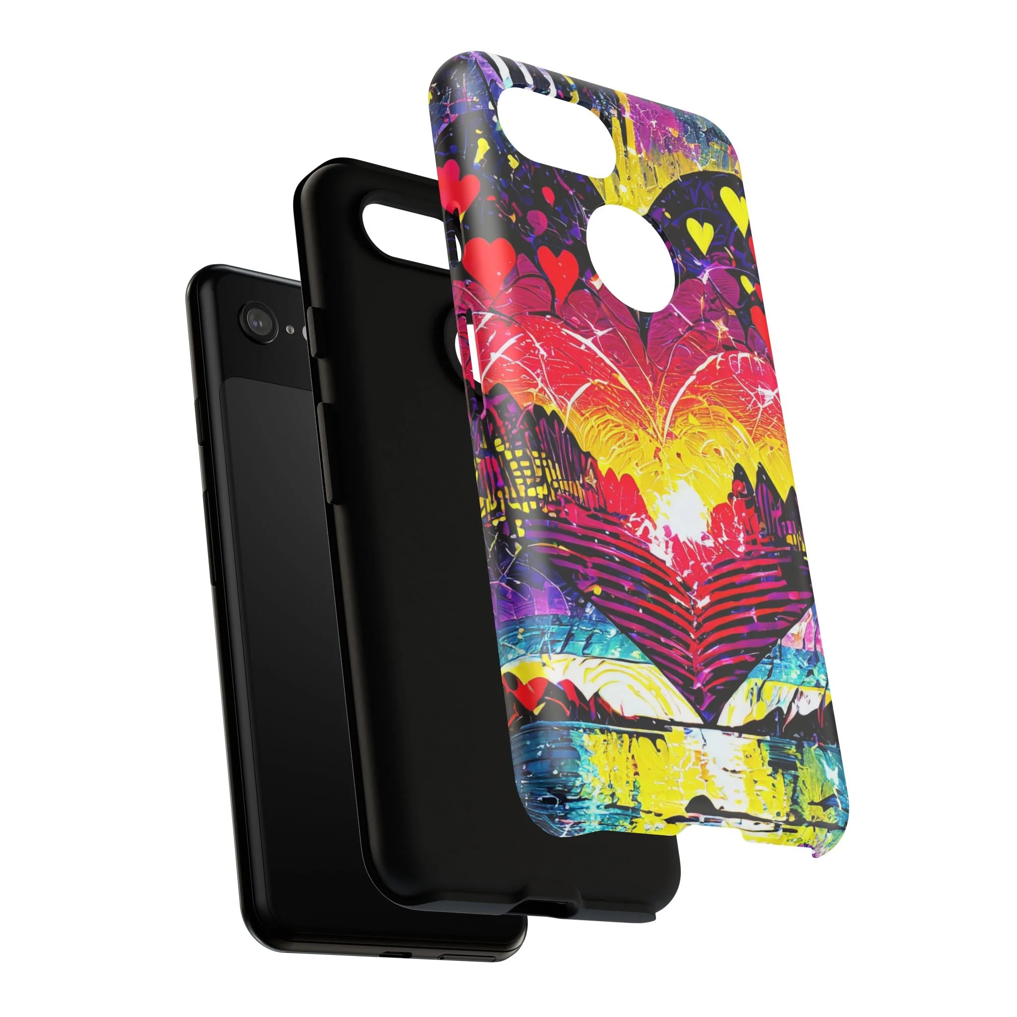 Vibrant Heart Sunset Tough Phone Case - Image 110