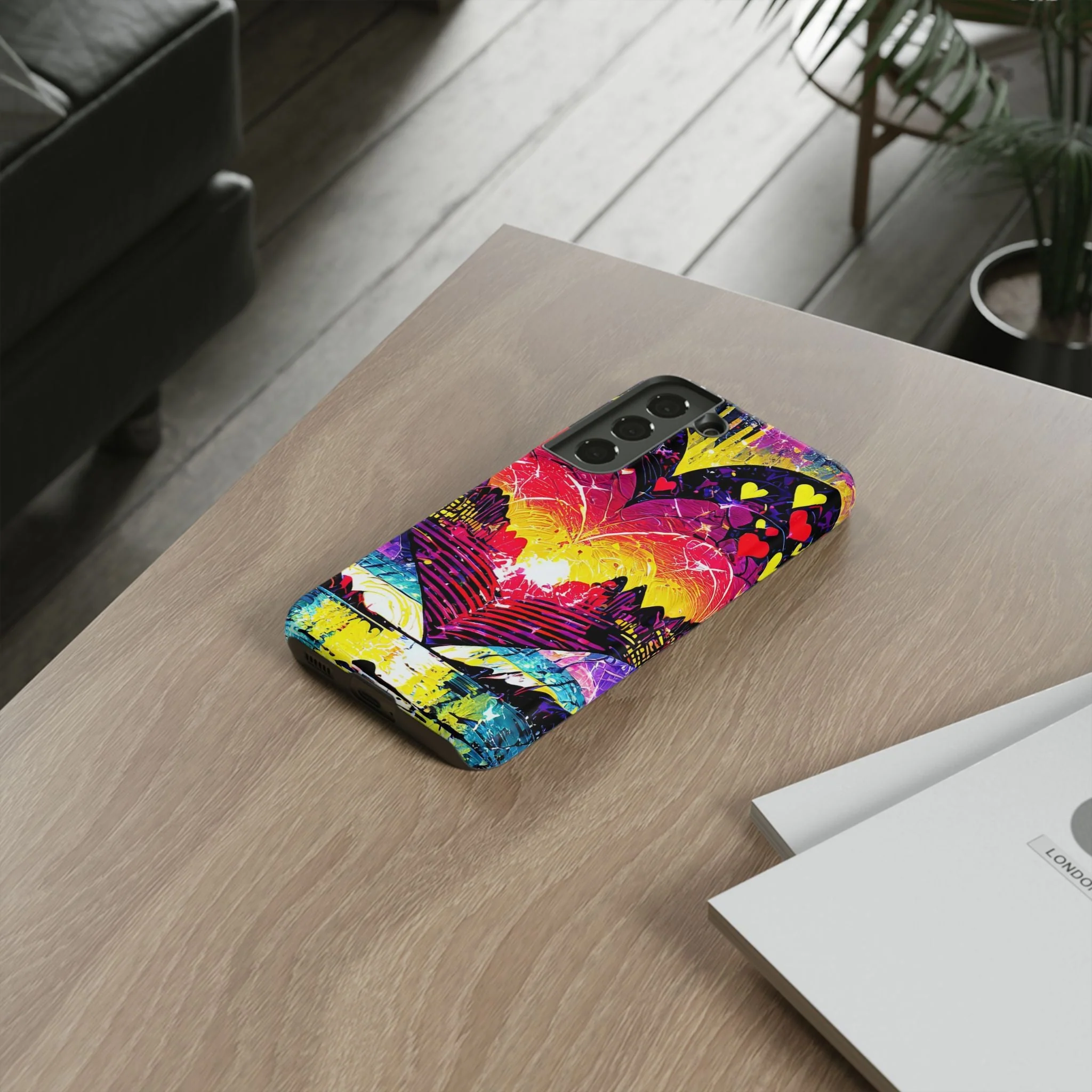Vibrant Heart Sunset Tough Phone Case - Image 58