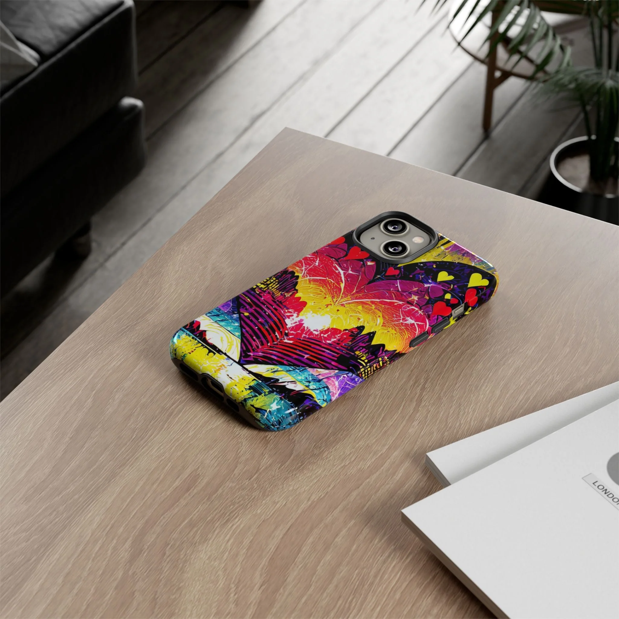 Vibrant Heart Sunset Tough Phone Case - Image 61