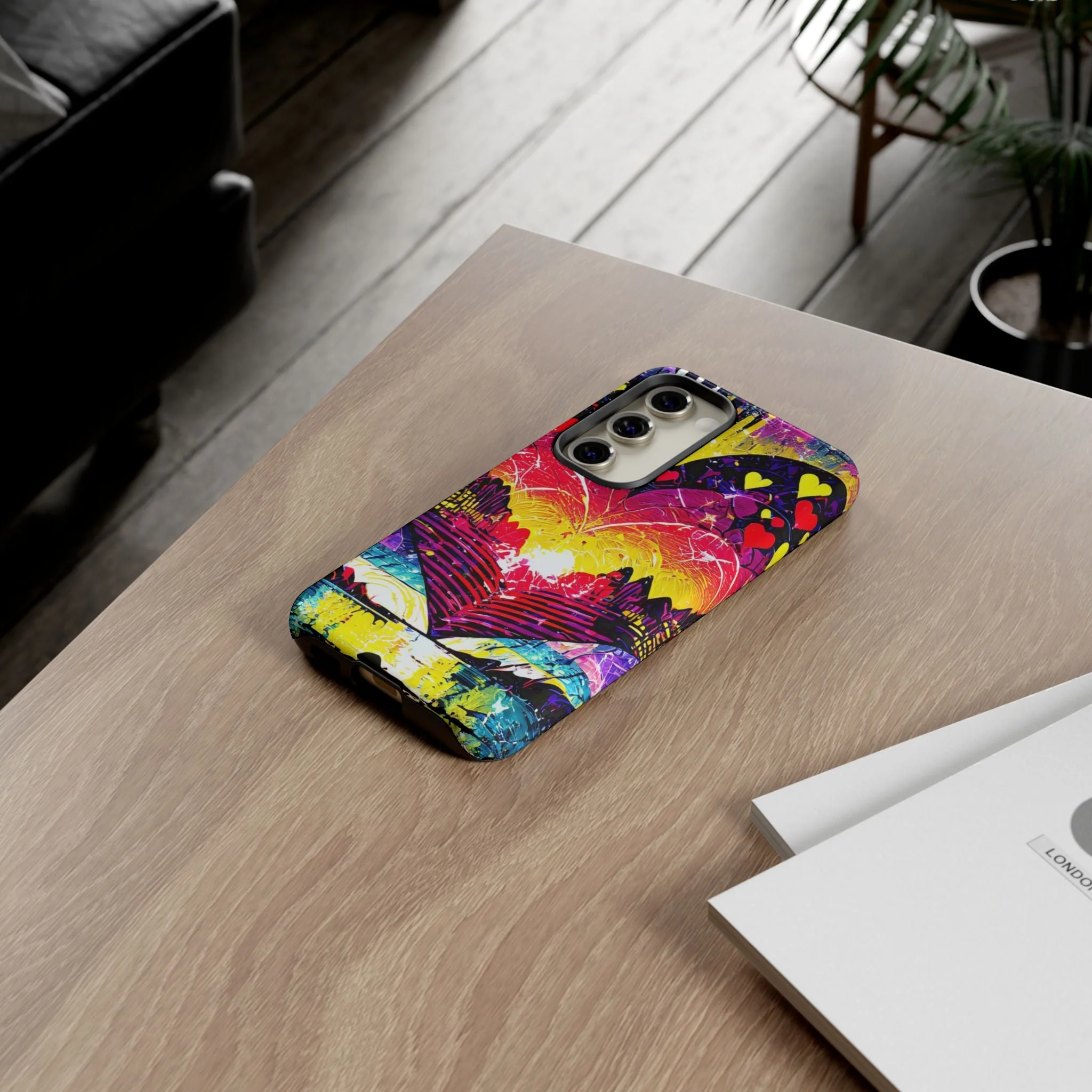 Vibrant Heart Sunset Tough Phone Case - Image 67