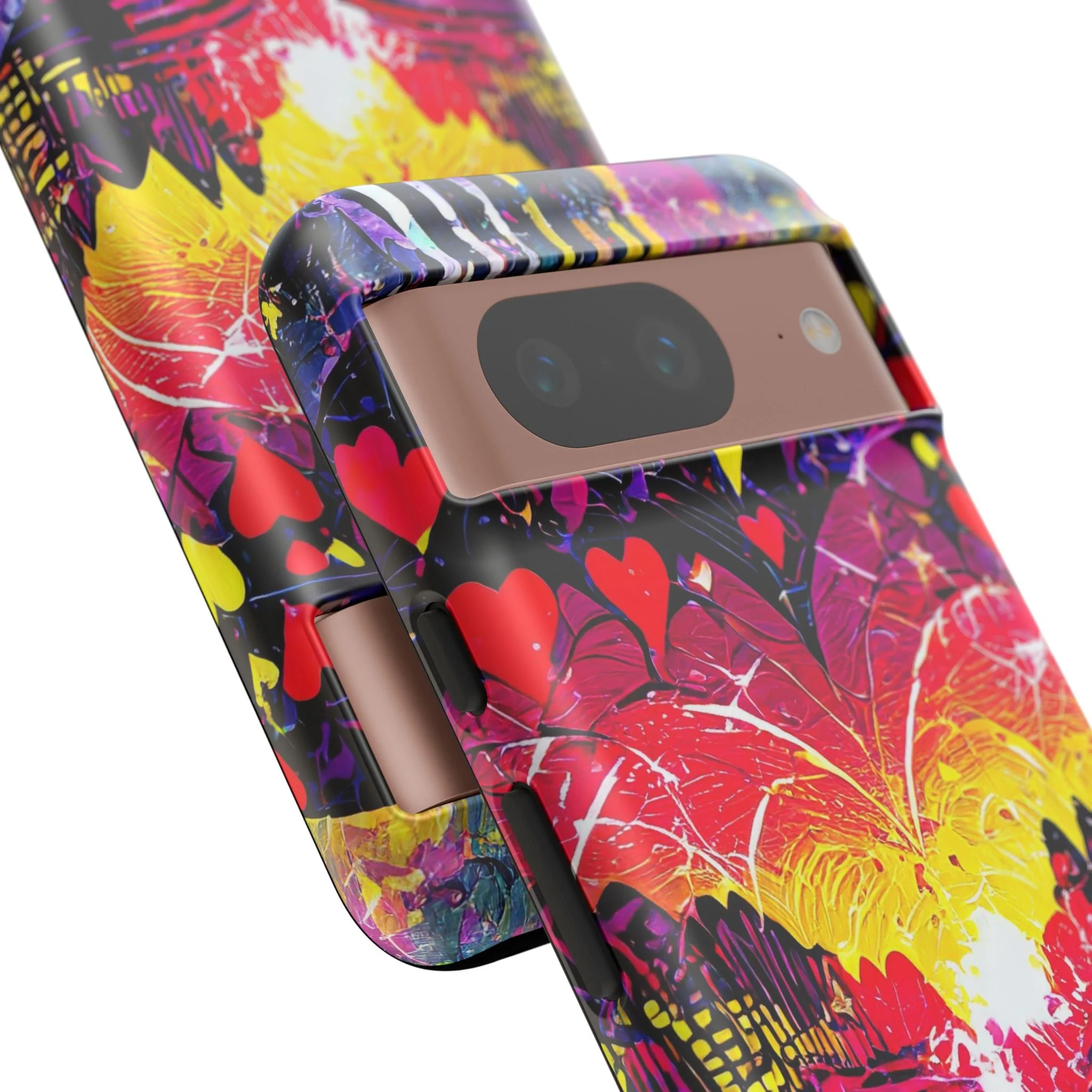 Vibrant Heart Sunset Tough Phone Case - Image 90