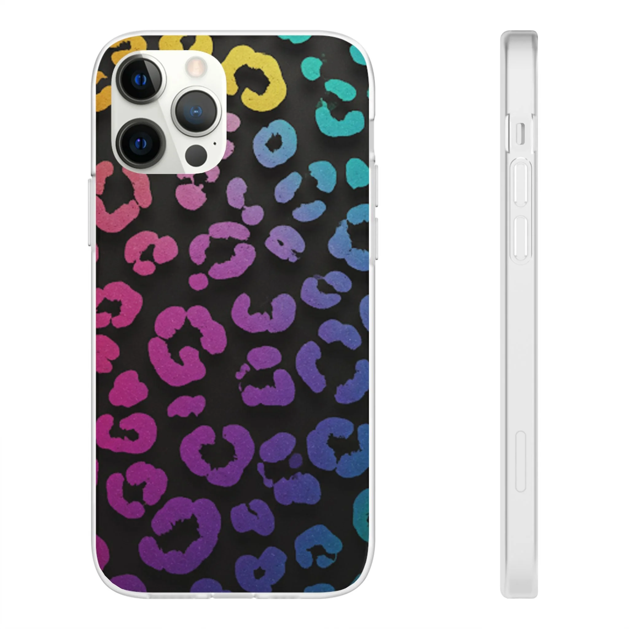 Vibrant Leopard Print Flexi Phone Case - Image 11