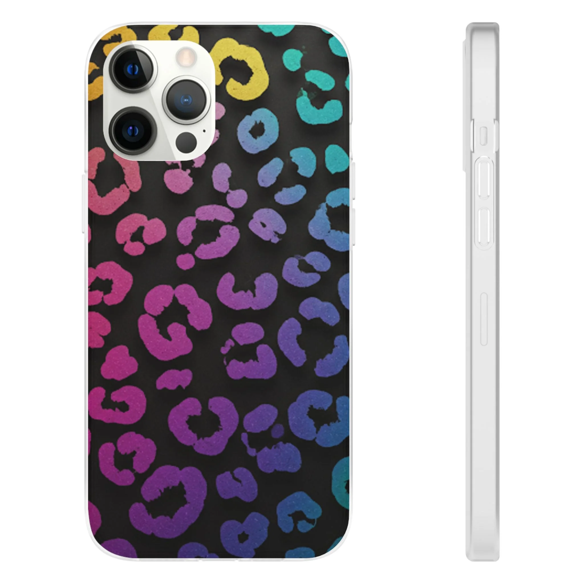 Vibrant Leopard Print Flexi Phone Case - Image 12