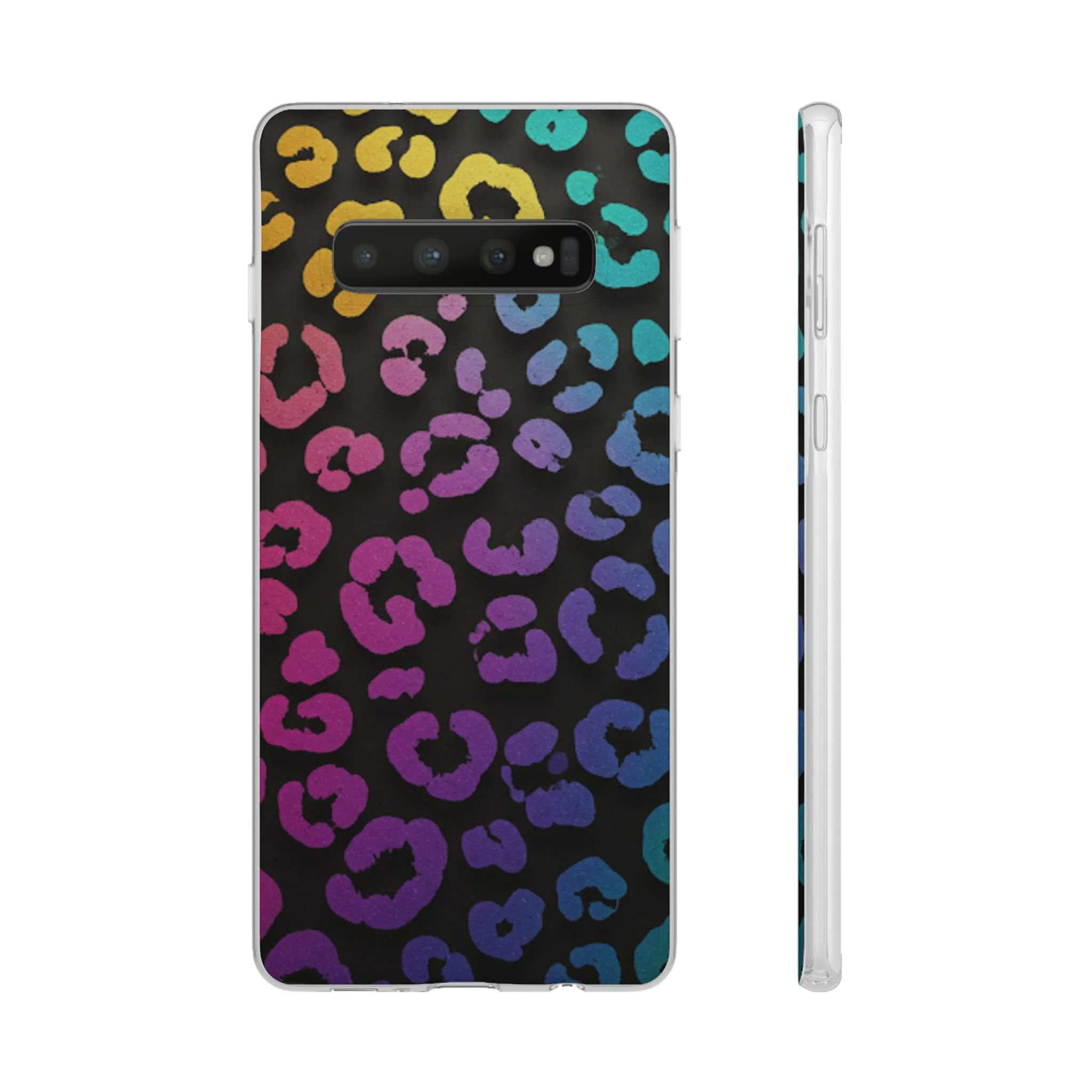Vibrant Leopard Print Flexi Phone Case - Image 6