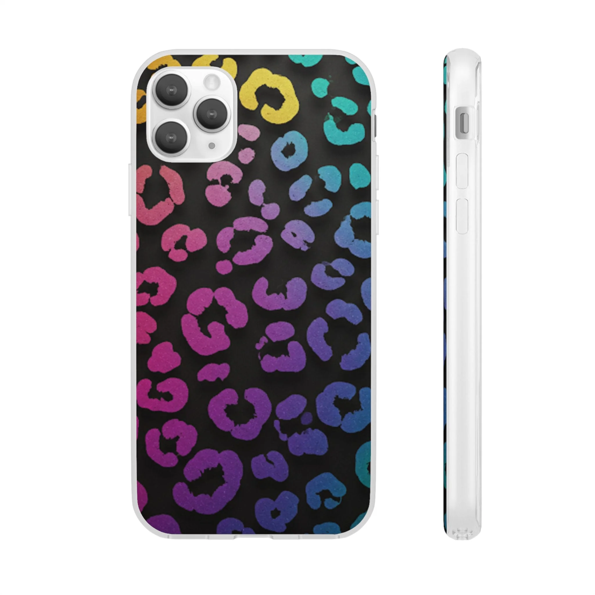 Vibrant Leopard Print Flexi Phone Case - Image 9