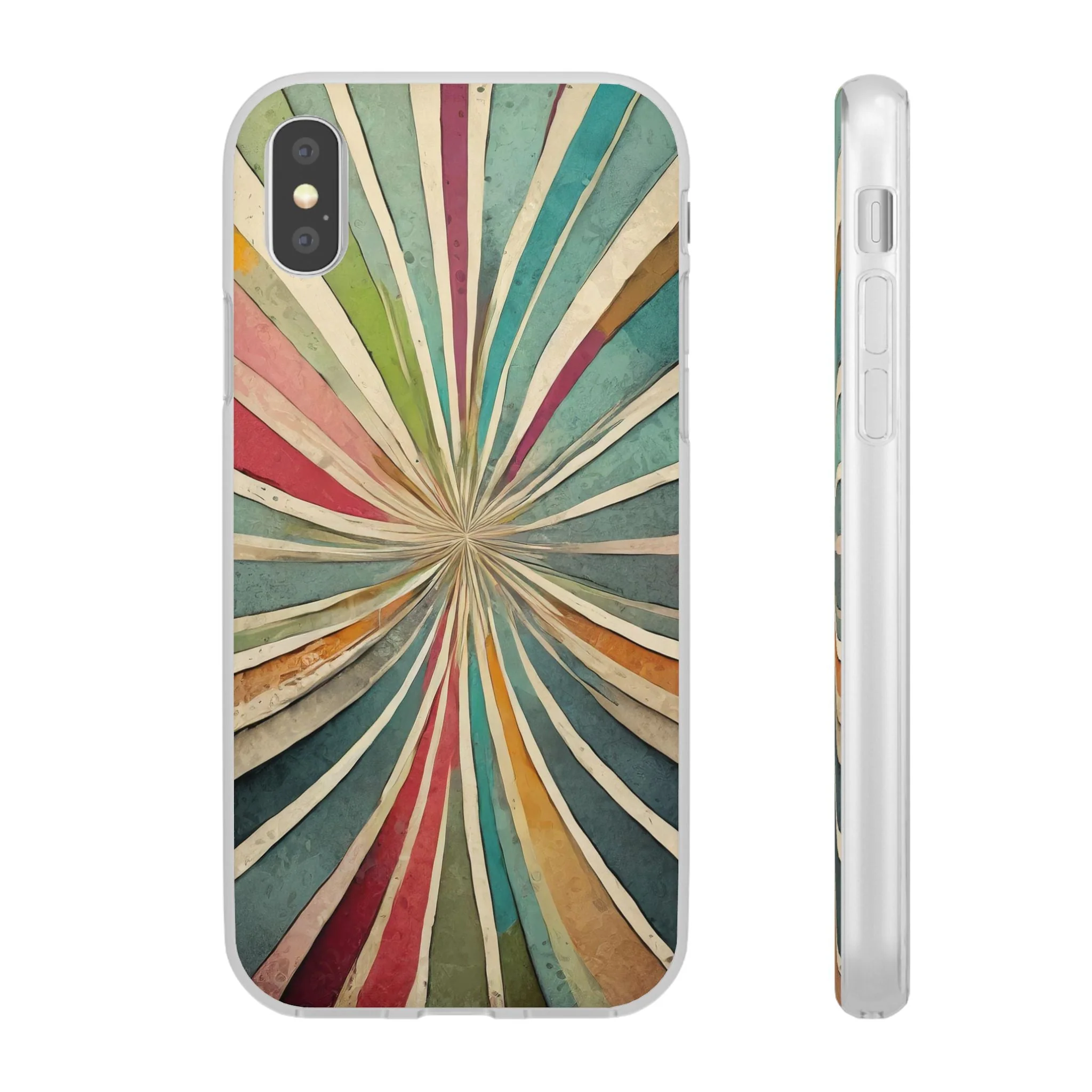 Vibrant Rainbow Flexi Phone Case - Image 2