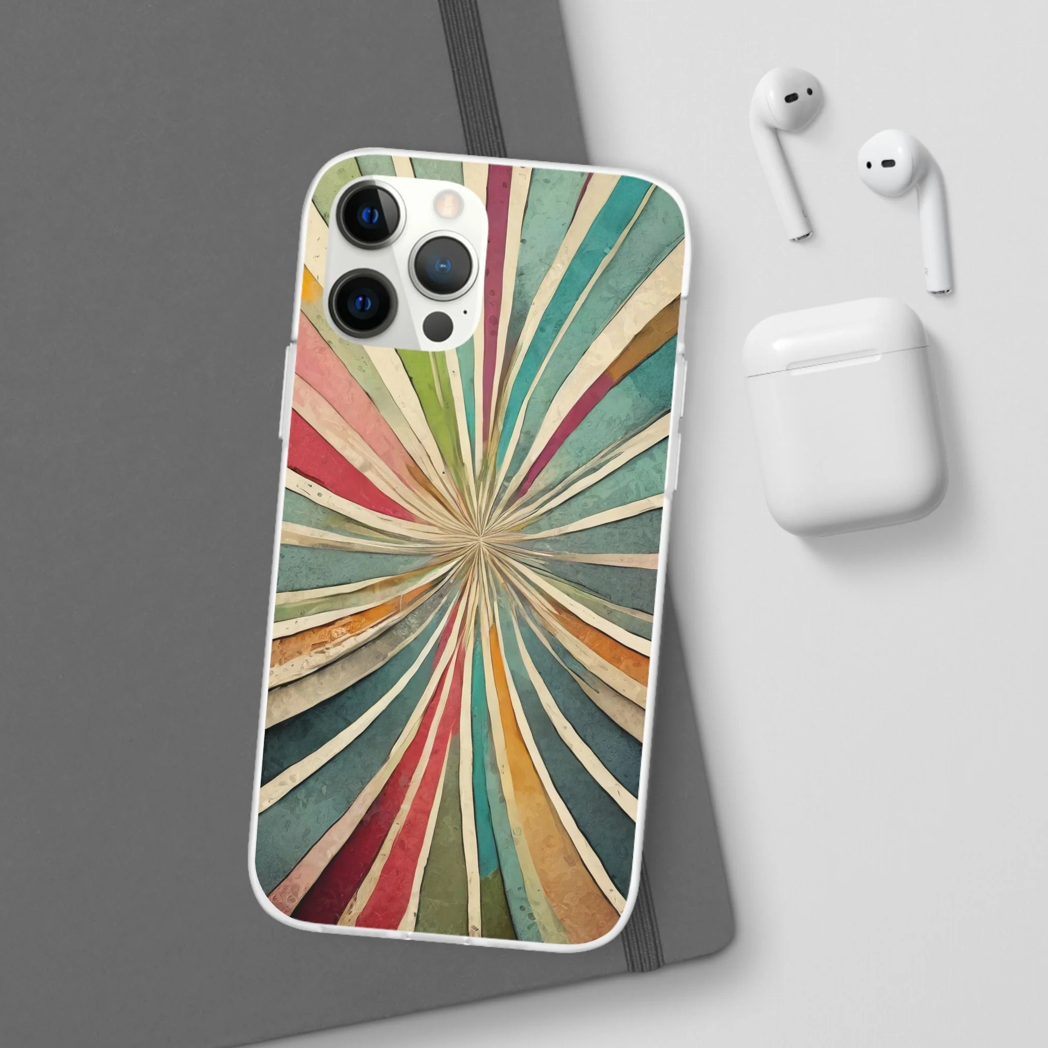 Vibrant Rainbow Flexi Phone Case - Image 56