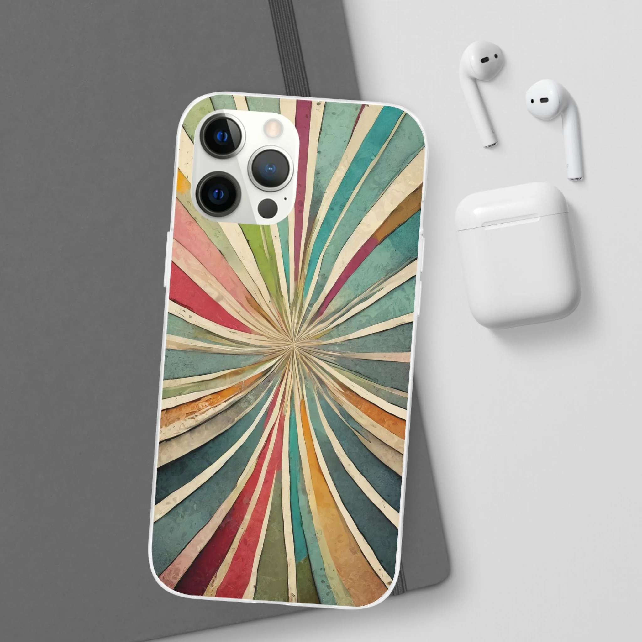 Vibrant Rainbow Flexi Phone Case - Image 58