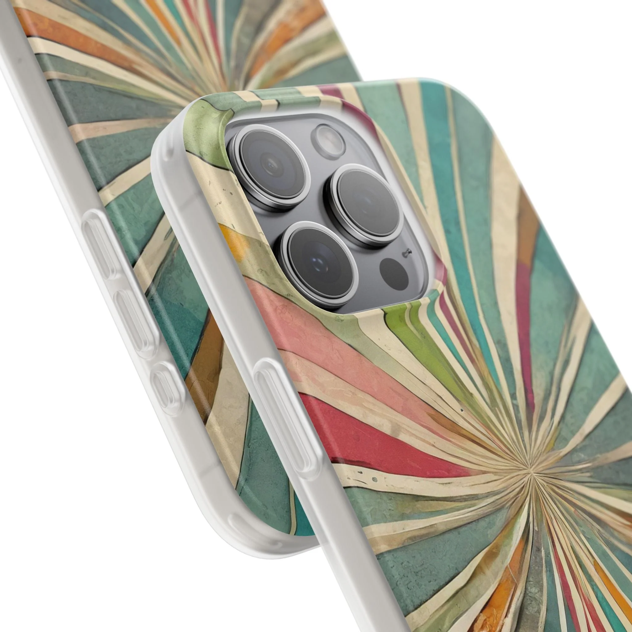 Vibrant Rainbow Flexi Phone Case - Image 96