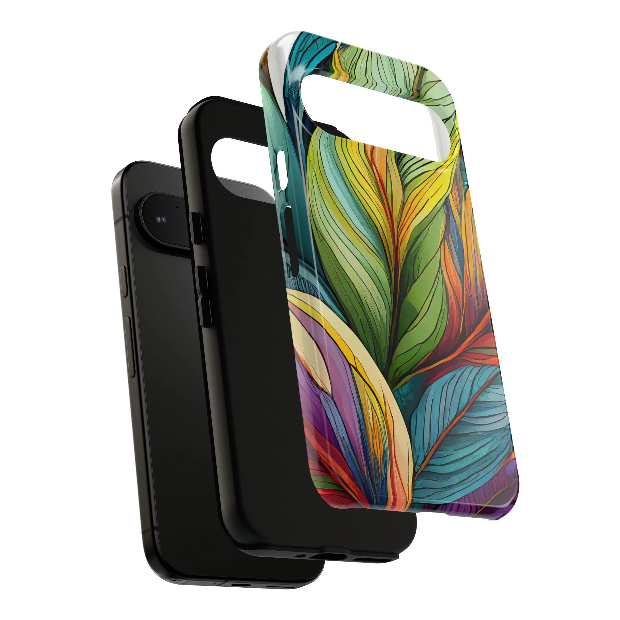 Vibrant Tropical Leaf Tough Phone Case - Image 120