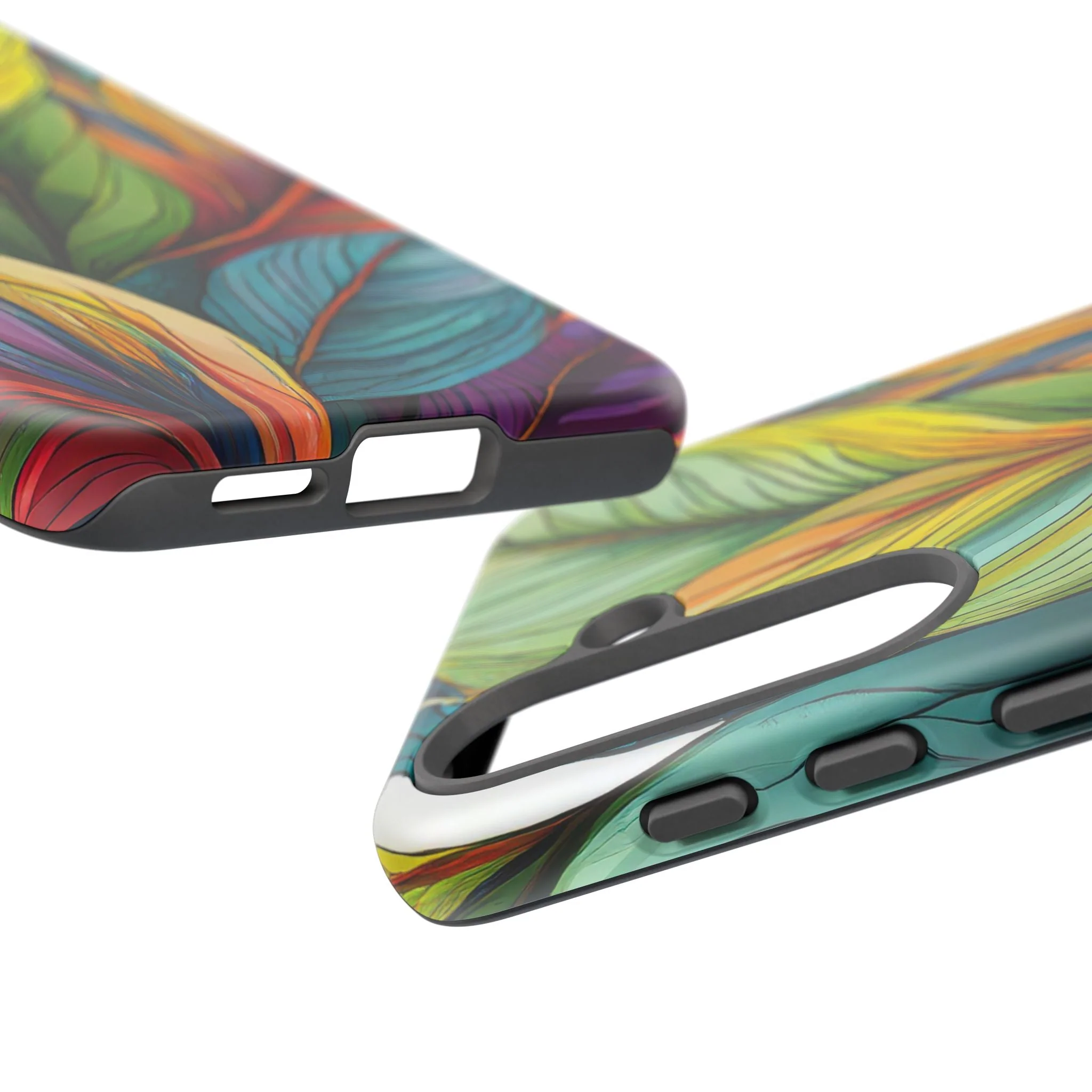 Vibrant Tropical Leaf Tough Phone Case - Image 135