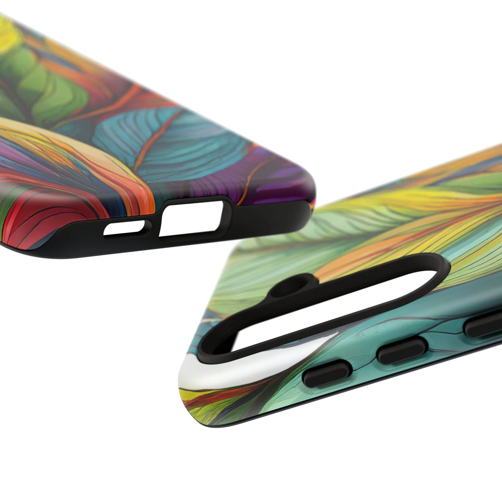 Vibrant Tropical Leaf Tough Phone Case - Image 89