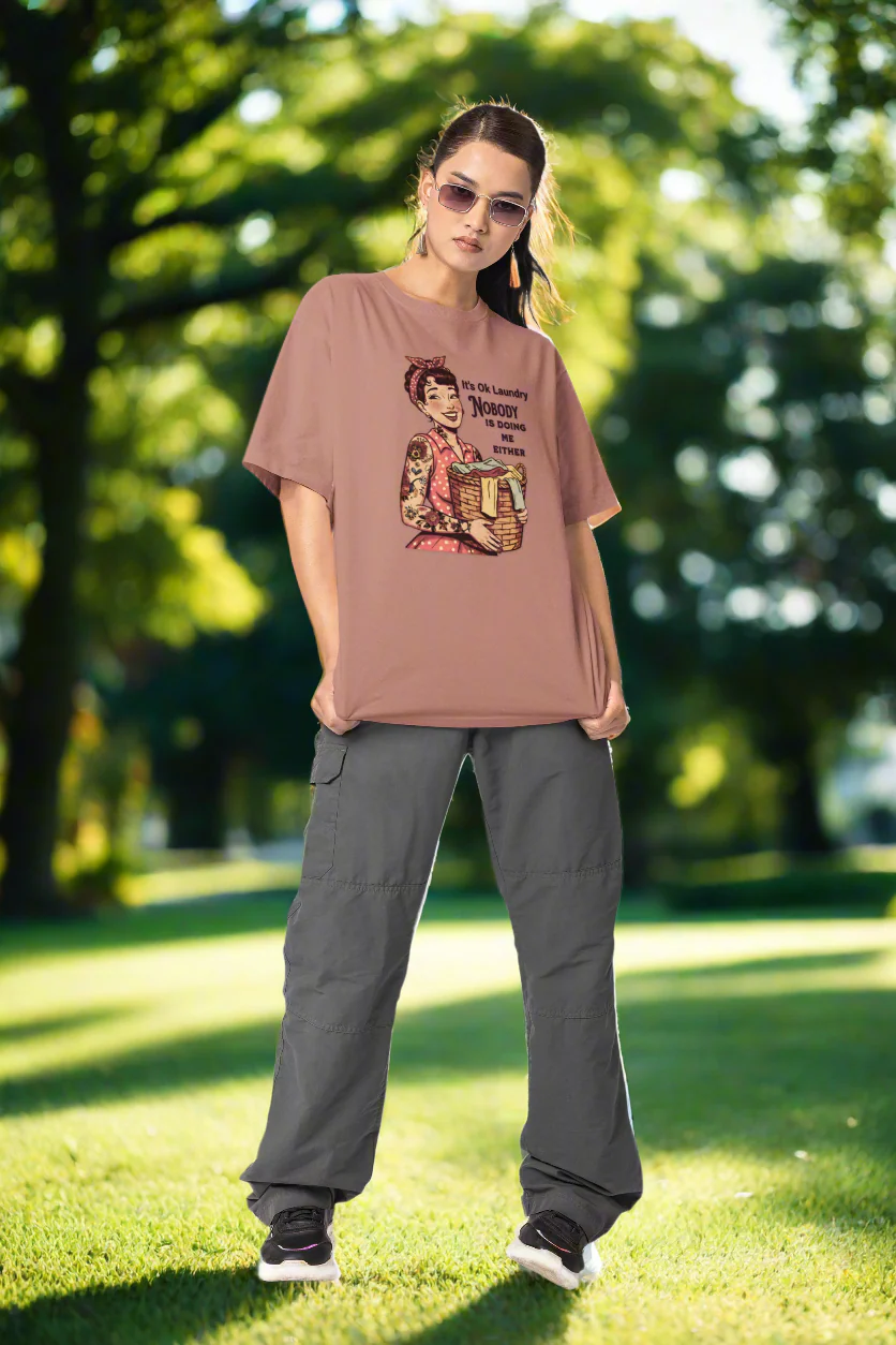 Vintage Laundry Humor Graphic Tee - Image 5