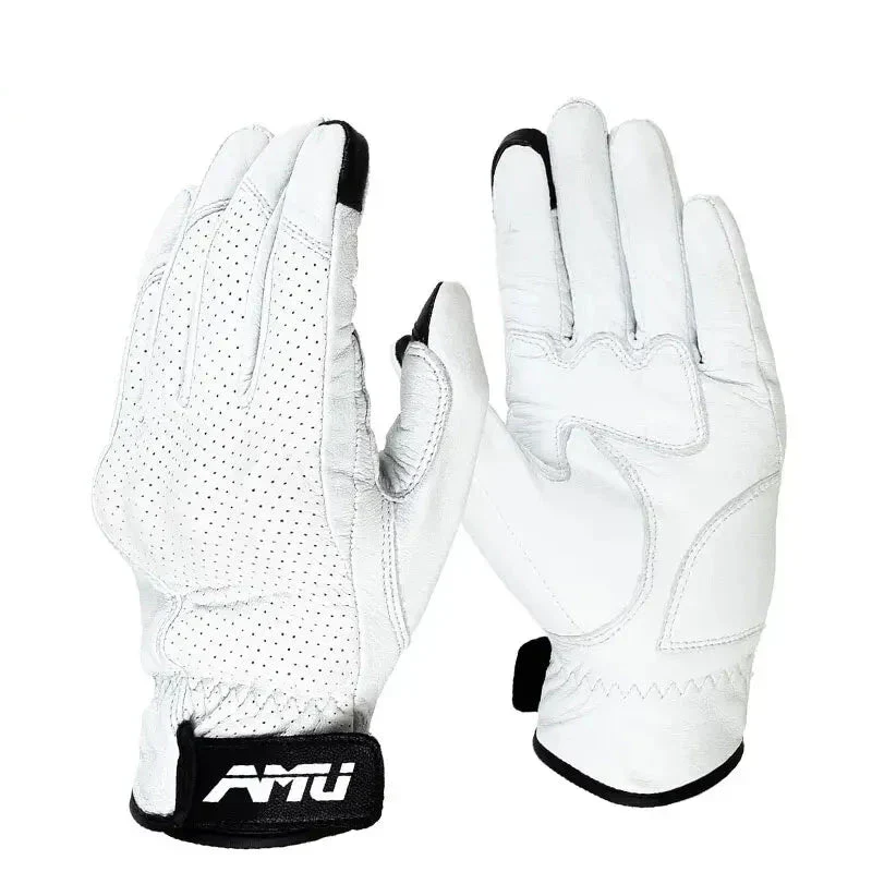 Vintage Leather Gloves Touchscreen - Image 3