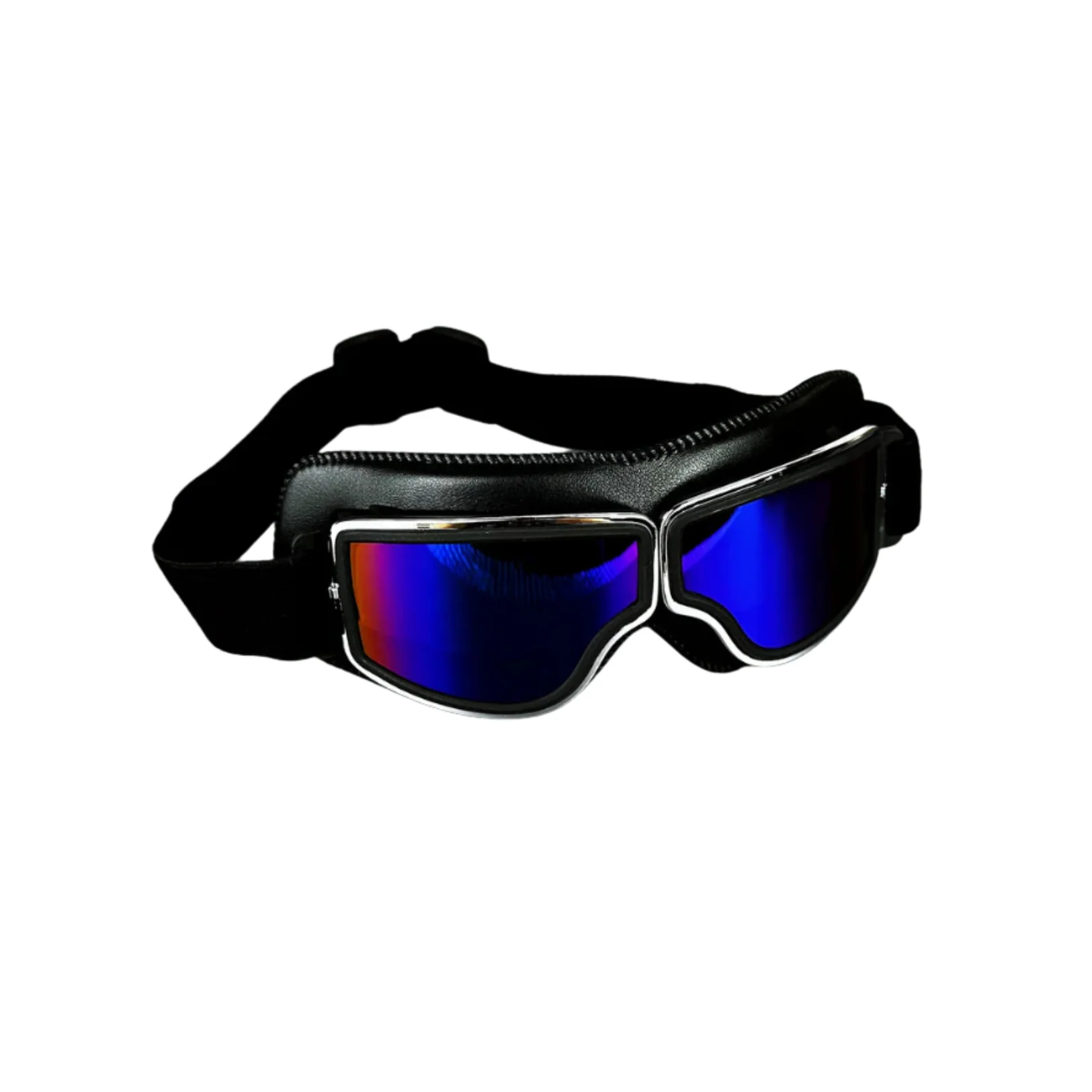 Vintage Leather Motorcycle Goggles - Image 2