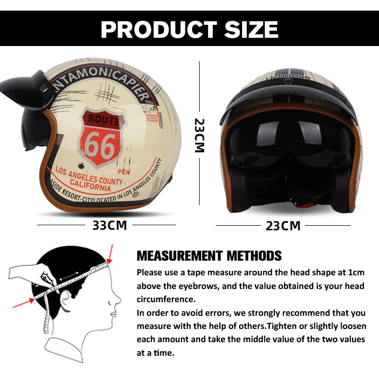 Vintage Motorcycle Helmet Open-Face - Image 7