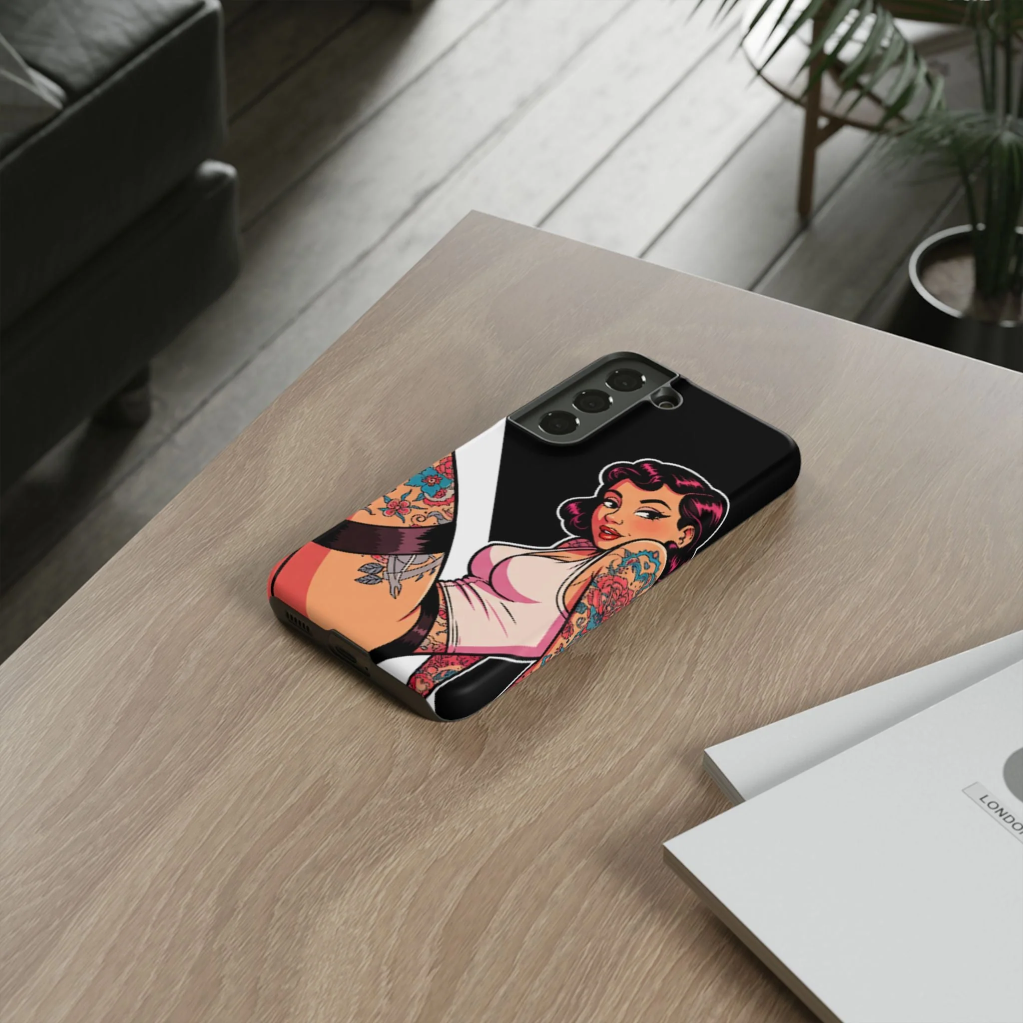 Vintage Tattoo Beauty Tough Phone Case - Image 68