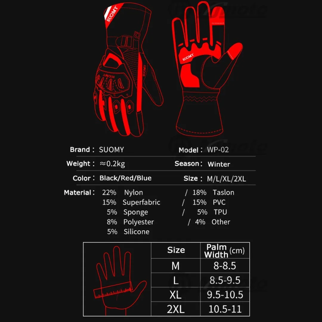 Warm Winter Windproof Waterproof Touch Screen Gloves - Image 2