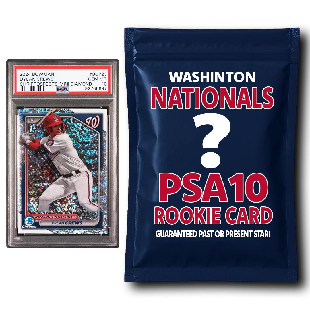 Washington Nationals PSA 10 Graded Rookie Card Mystery Pack