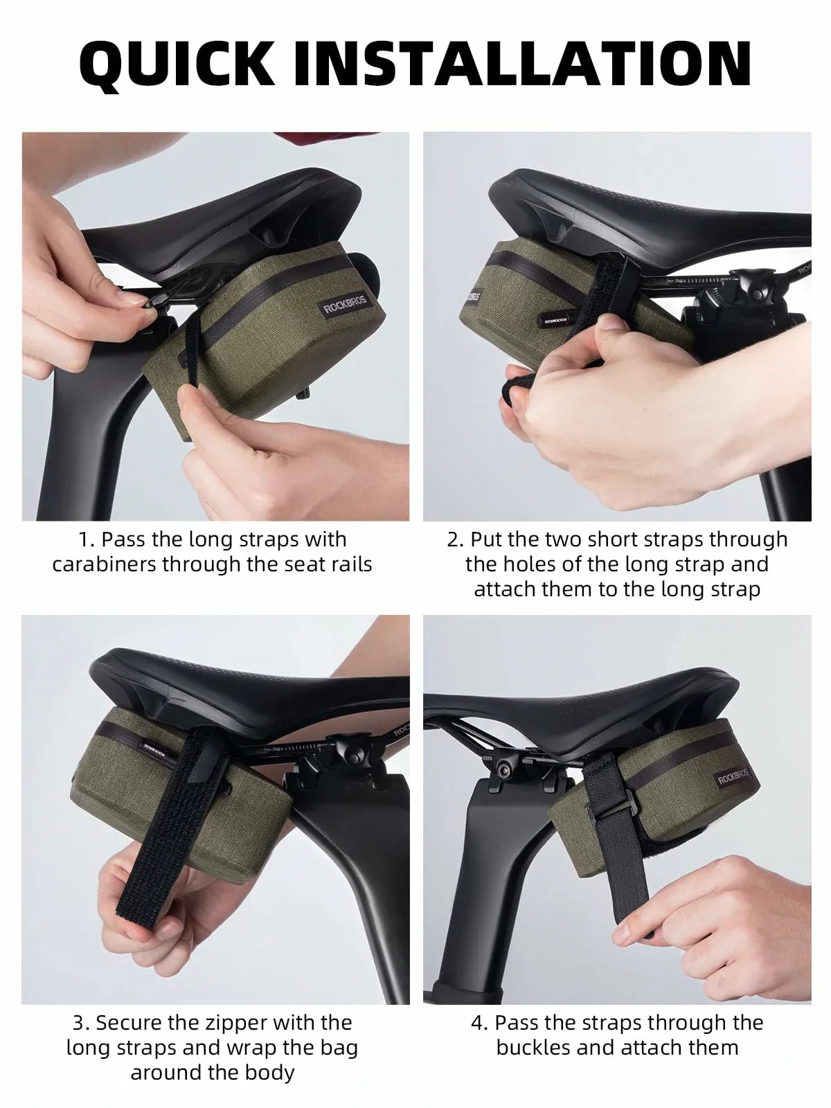 Waterproof Bike Saddle Bag 48g - Image 12