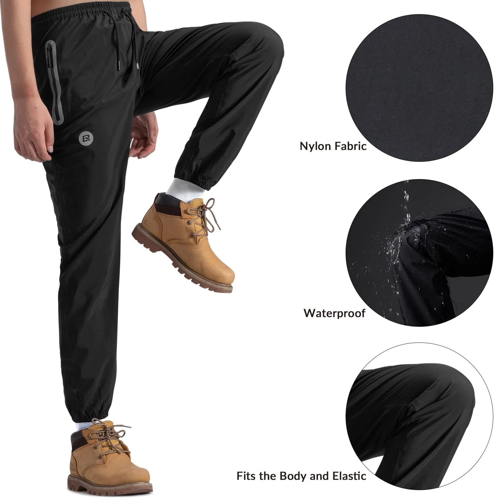 Waterproof Overtrousers for Men Women with Reflective - Image 2