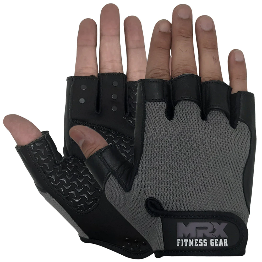 Weightlifting Gloves Grip Palm Half Finger Exercise Training Workout 2625 - Image 4