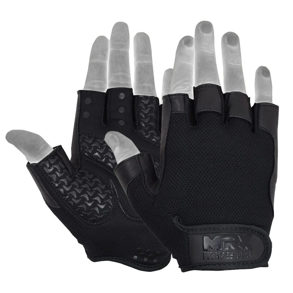Weightlifting Gloves Grip Palm Half Finger Exercise Training Workout 2625 - Image 6