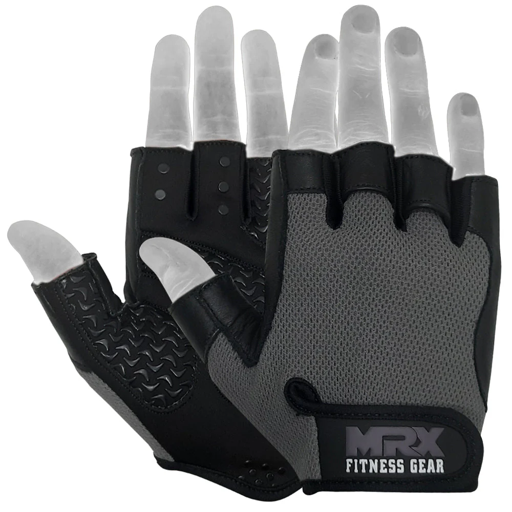 Weightlifting Gloves Grip Palm Half Finger Exercise Training Workout 2625 - Image 8