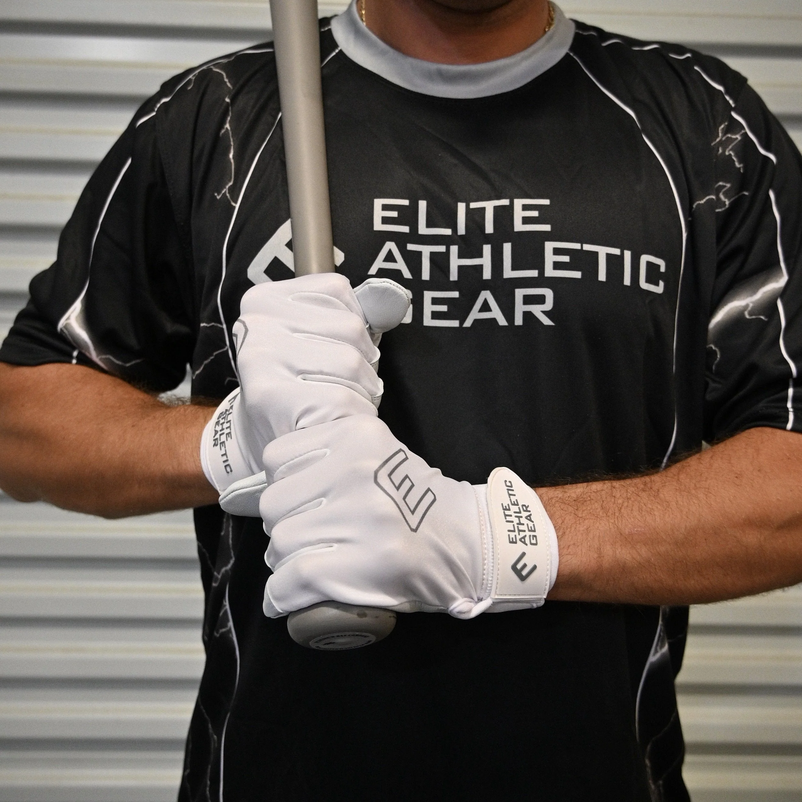 White Batting Gloves - Image 2
